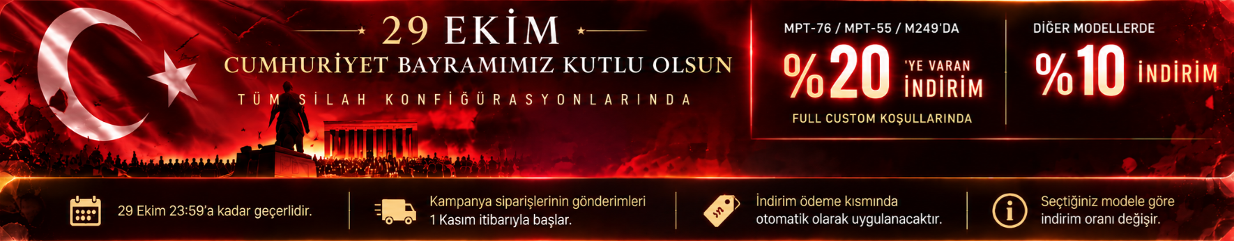 29 Ekim Cumhuriyet Bayramı kampanyası